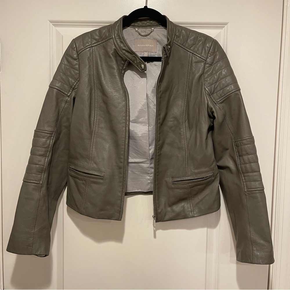 Vintage Leather Moto Jacket